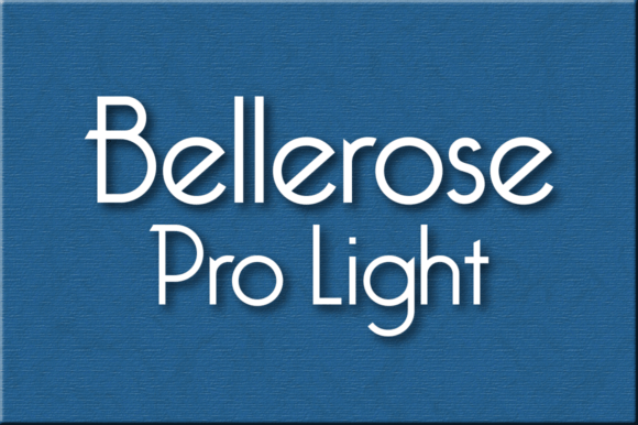 Bellerose Pro Light: A Stylish Art Deco Font for Crafters and Sellers