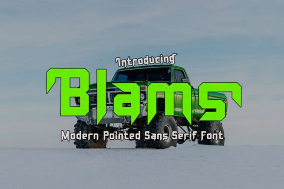 Blams: A Bold Display Font for Modern Editorial Design