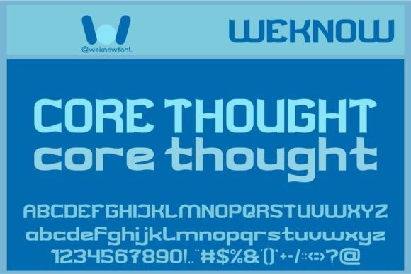Core Thought: A Display Font That Elevates Small Business Branding