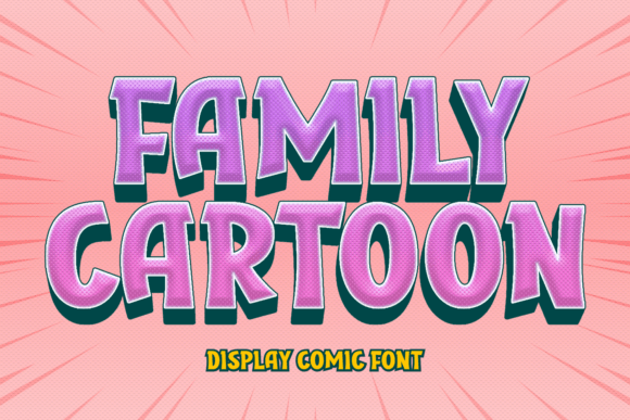 Family Cartoon: A Stylish Display Font for Modern Editorial Design