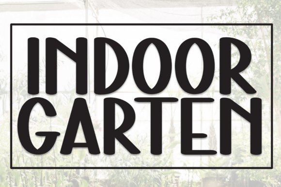 Indoor Garten: A Playful Display Font for Bold Marketing Designs