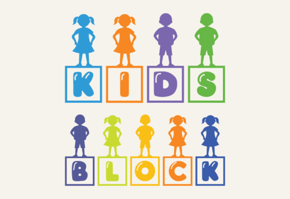 Kids Block: A Playful Display Font for Editorial Design Projects