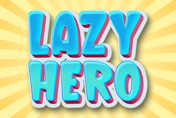 Lazy Hero: A Bold Display Font for Scroll-Stopping Digital Campaigns