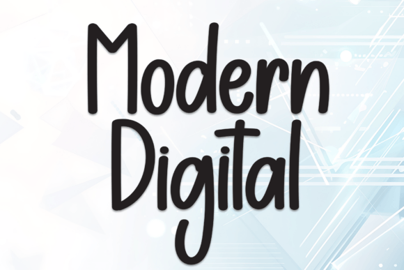 Modern Digital: A Fresh Handwritten Font for Stylish Editorial Design