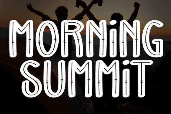 Morning Summit: A Handwritten Display Font for Digital Charm