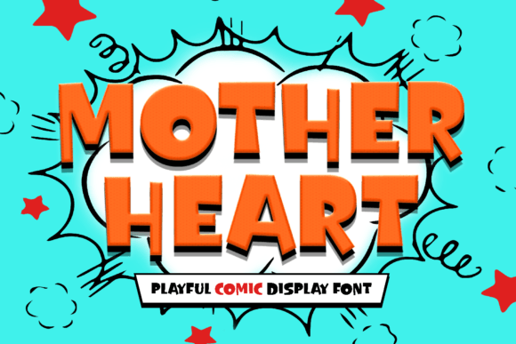 Mother Heart: A Playful Display Font for Makers and Creative Sellers