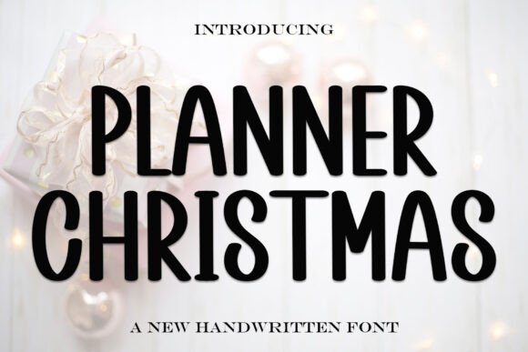 Planner Christmas: A Festive Typeface for Holiday-Themed Web Design