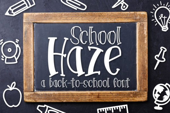 School Haze: A Playful Display Font for Web Design and Digital Branding