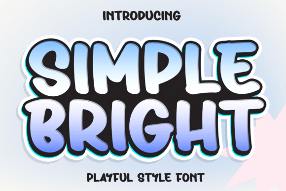 Simple Bright: A Cheerful Display Font for Crafters & Small Product Makers