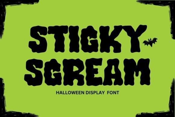 Sticky Scream: A Halloween Font That Adds Spooky Flair to Brand Design