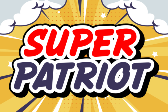 Super Patriot: The Bold Display Font for Impactful Marketing Visuals