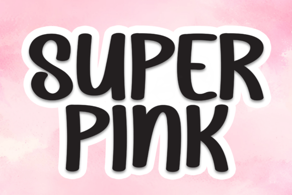 Super Pink: A Playful Display Font That Elevates Your Brand
