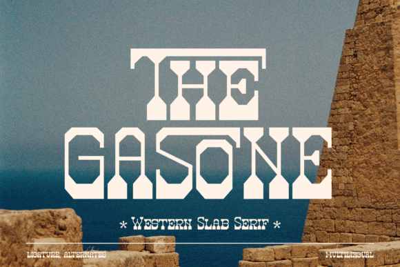 The Gasone: A Bold Display Font for Strong Web Design Identity