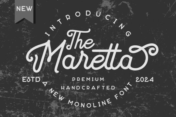 The Maretta: A Premium Display Font for Handmade Labels, Invitations, and Shop Branding